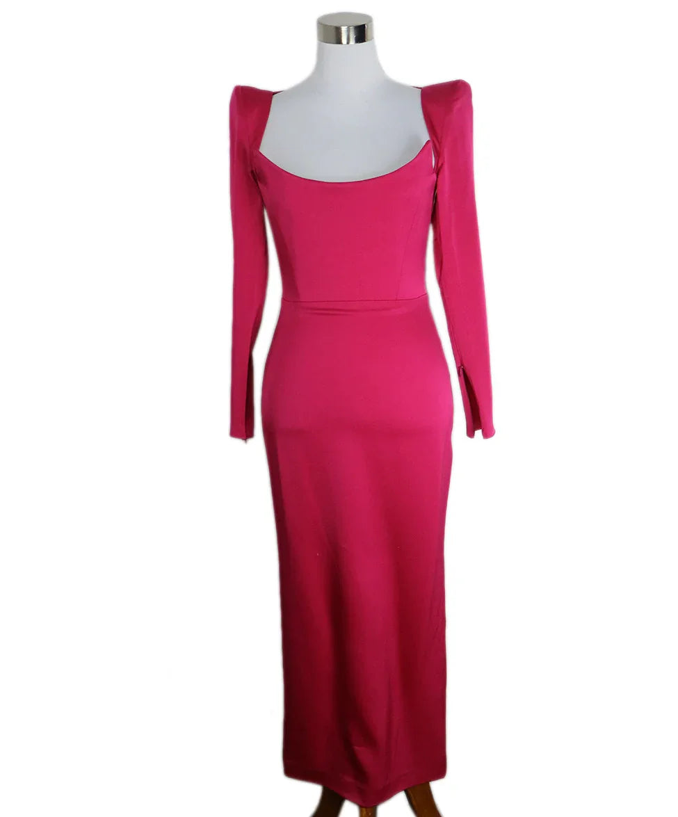 Alex Perry Pink Fuchsia Acetate Long Dress sz 4 l Michael's Luxury  Consignment – Michael's Consignment NYC