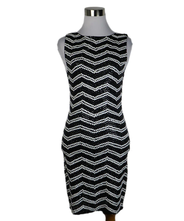 Alice + Olivia Black and White Sequins Sleeveless Dress sz 2 l Michael's  Luxury Consignment – Michael's Consignment NYC