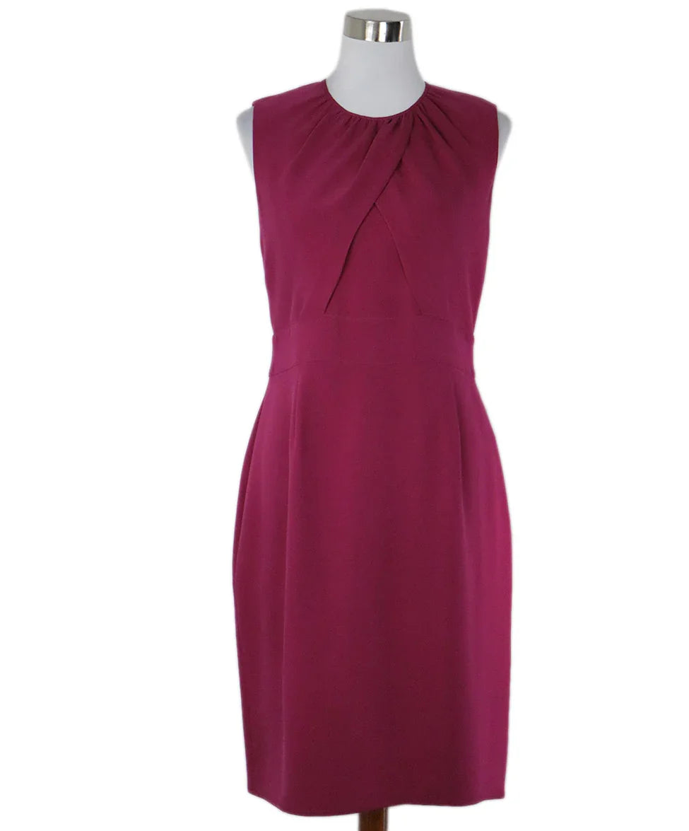 Burberry Fuchsia Silk Dress sz 12 l Michael's Luxury Consignment Michael's Consignment NYC Burberry Fuchsia Silk Dress sz 12 l Michael's Luxury Consignment Michael's Consignment NYC