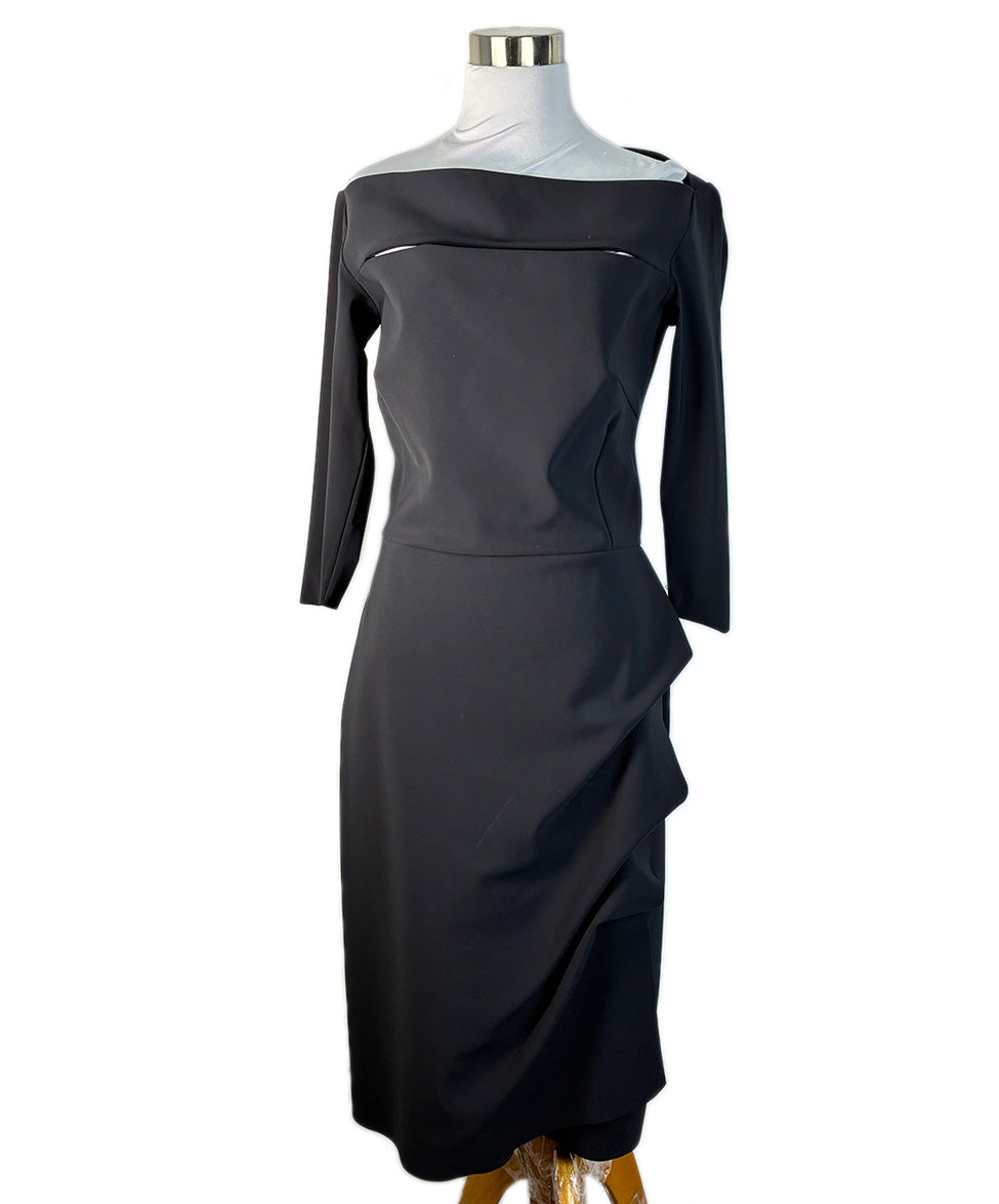 chiara boni dresses Chiara Boni Black Nylon Dress sz 6 l Michael's Luxury Consignment – Michael's Consignment NYC