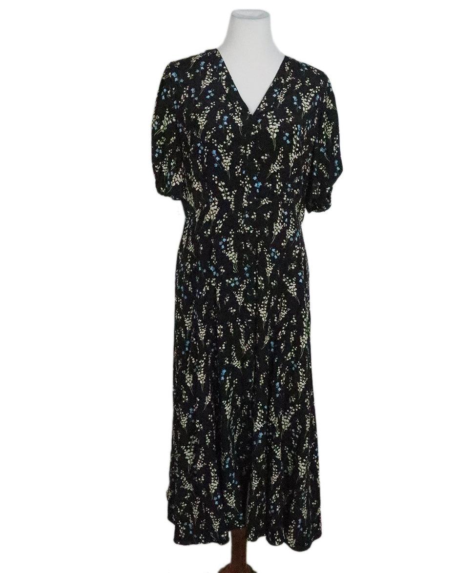 Erdem Floral Dress Black