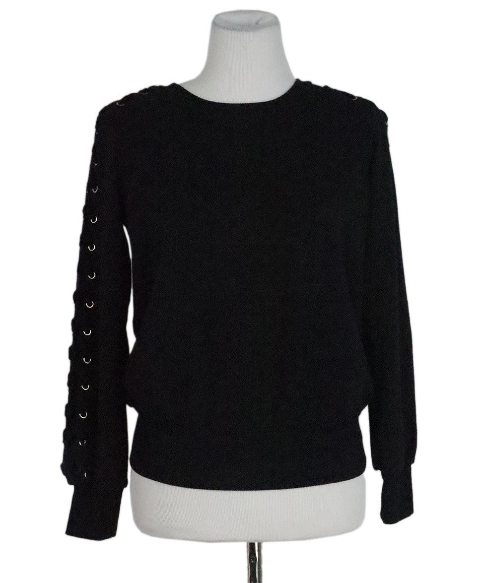 Lace up clearance sleeve sweater