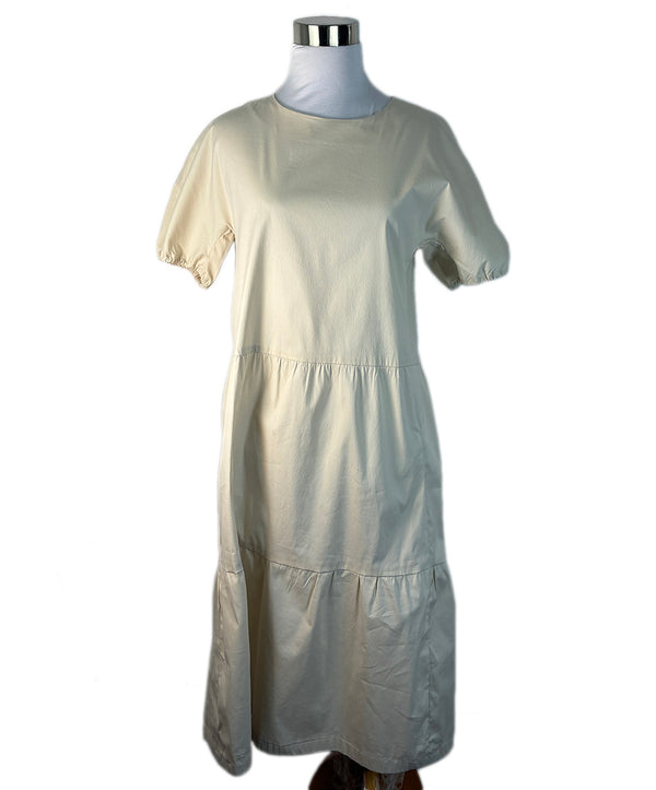 Max Mara Neutral Beige Cotton Dress sz 8 l Michael's Luxury Consignment –  Michael's Consignment NYC