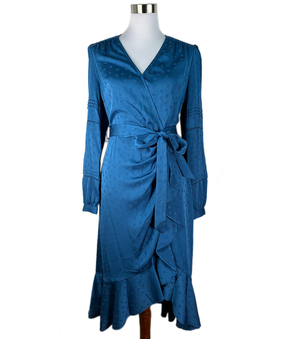 veronica beard blue silk dress Veronica Beard Ember Silk-Blend Maxi Dress | Blue Coast Multi