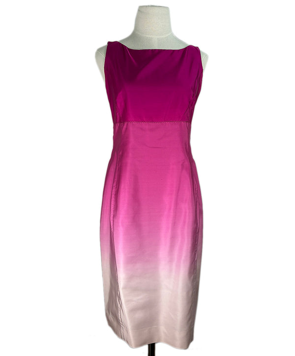 vintage ysl dress YSL Pink Silk Ombre Vintage Dress sz 4 l Michael's Luxury Consignment –  Michael's Consignment NYC