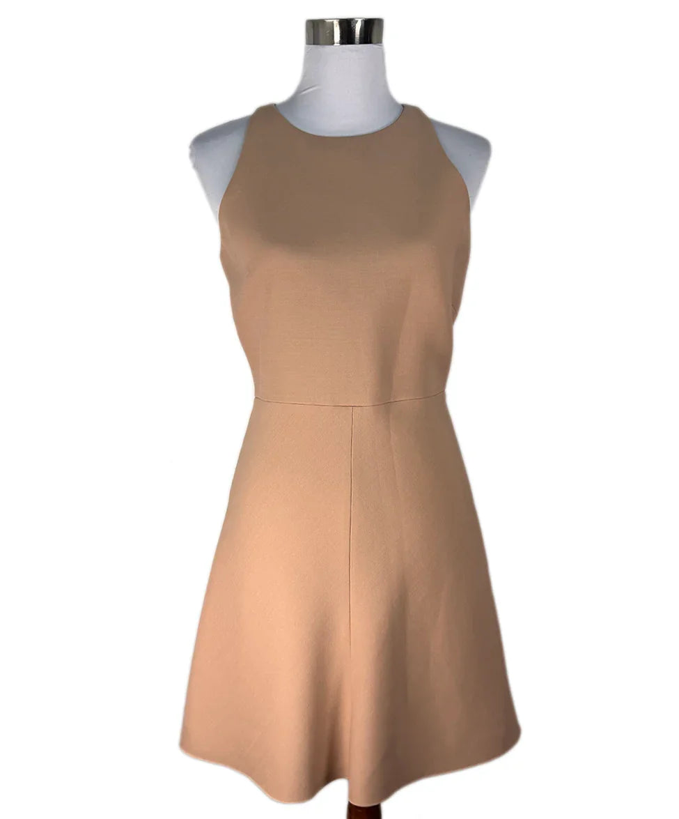 christian dior brown dress CHRISTIAN DIOR, chocolate brown lamb leather snap-button dress or Draper