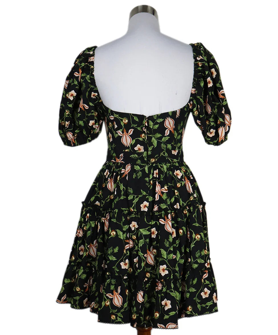 Agua Bendita Black & Multi Floral Print Dress sz 2 l Michael's Luxury  Consignment – Michael's Consignment NYC