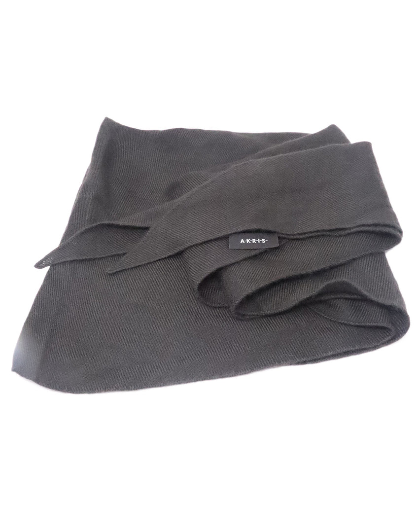 Akris Brown Cashmere Scarf 1