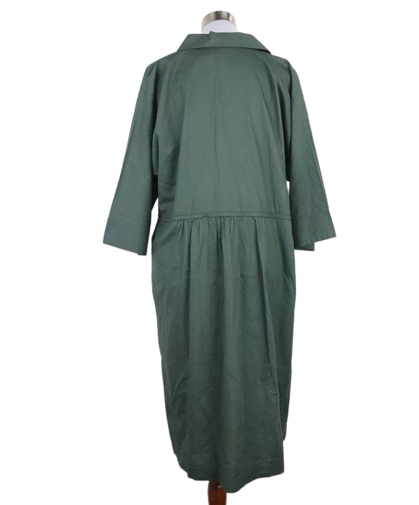 Akris Dark Green Cotton Dress 2