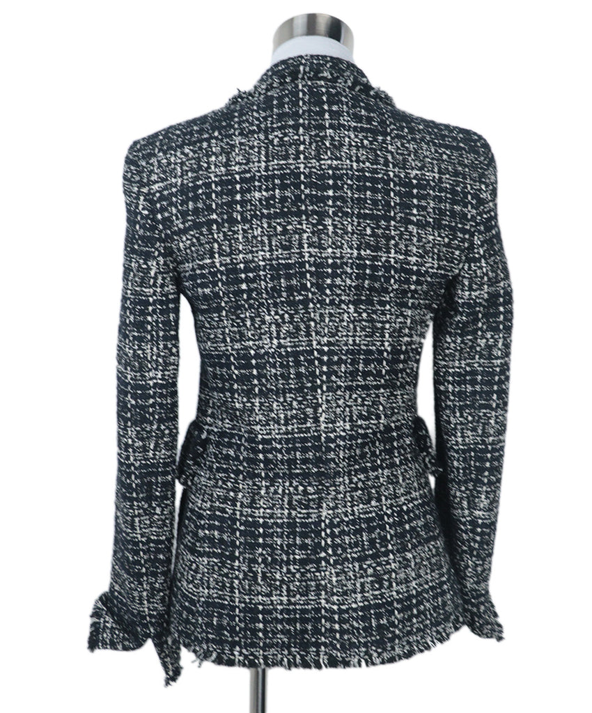 Akris Punto Navy & White Tweed Blazer 2