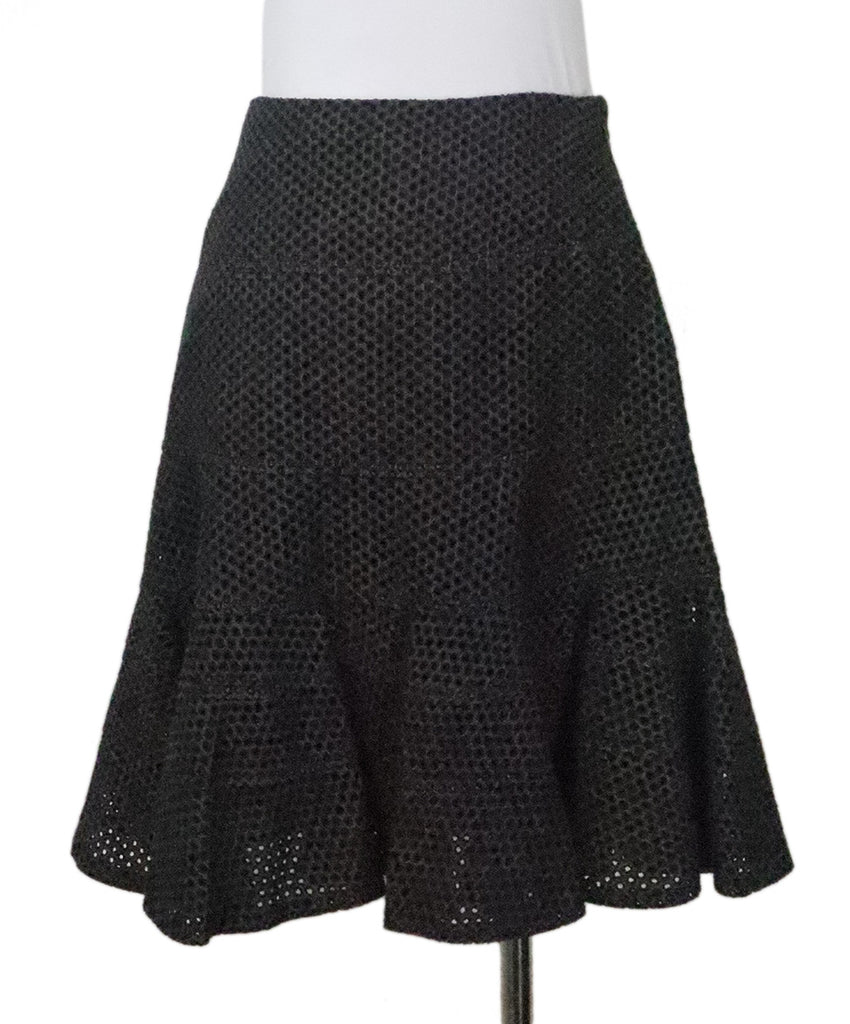 Akris Punto Grey Cutout Skirt 