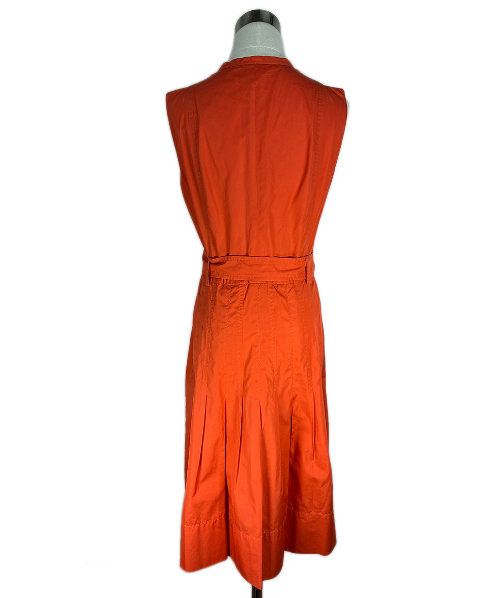 Akris Punto Orange Cotton W/Belt Dress sz 10 l Michael's Luxury Consignment  – Michael's Consignment NYC