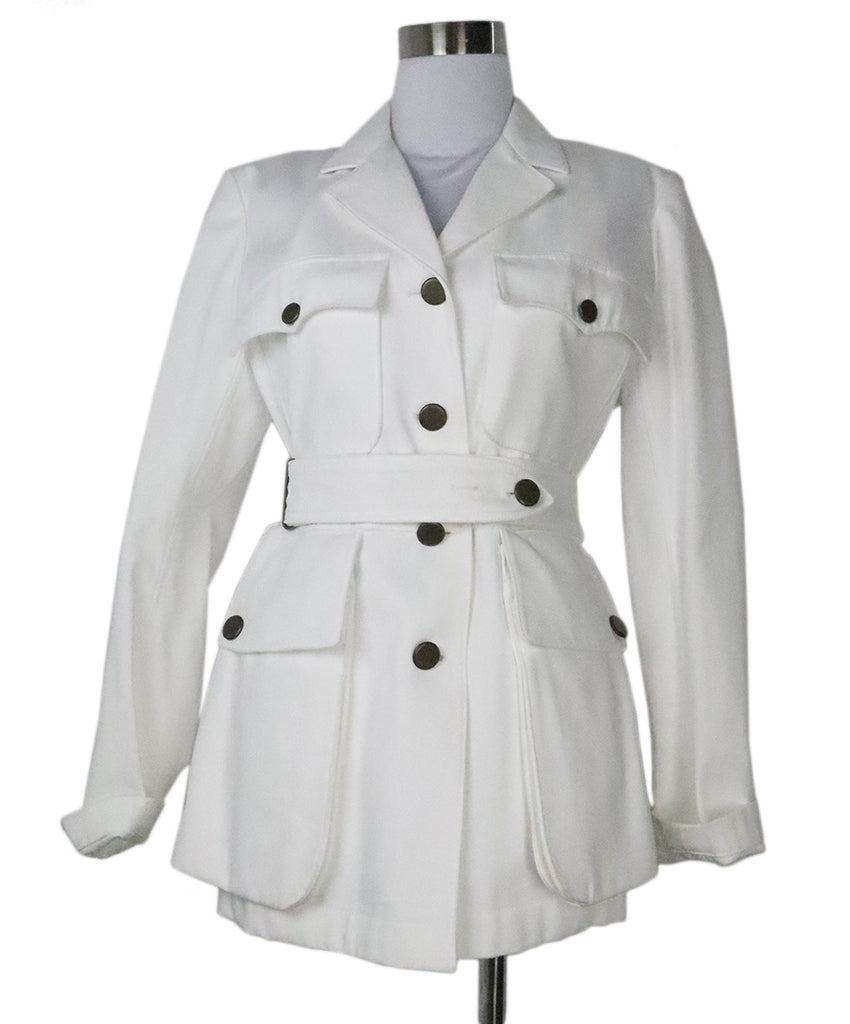 Alaia White Cotton Jacket 