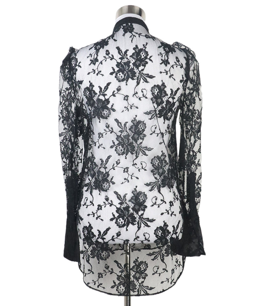 Alexander McQueen Black Lace Top 2