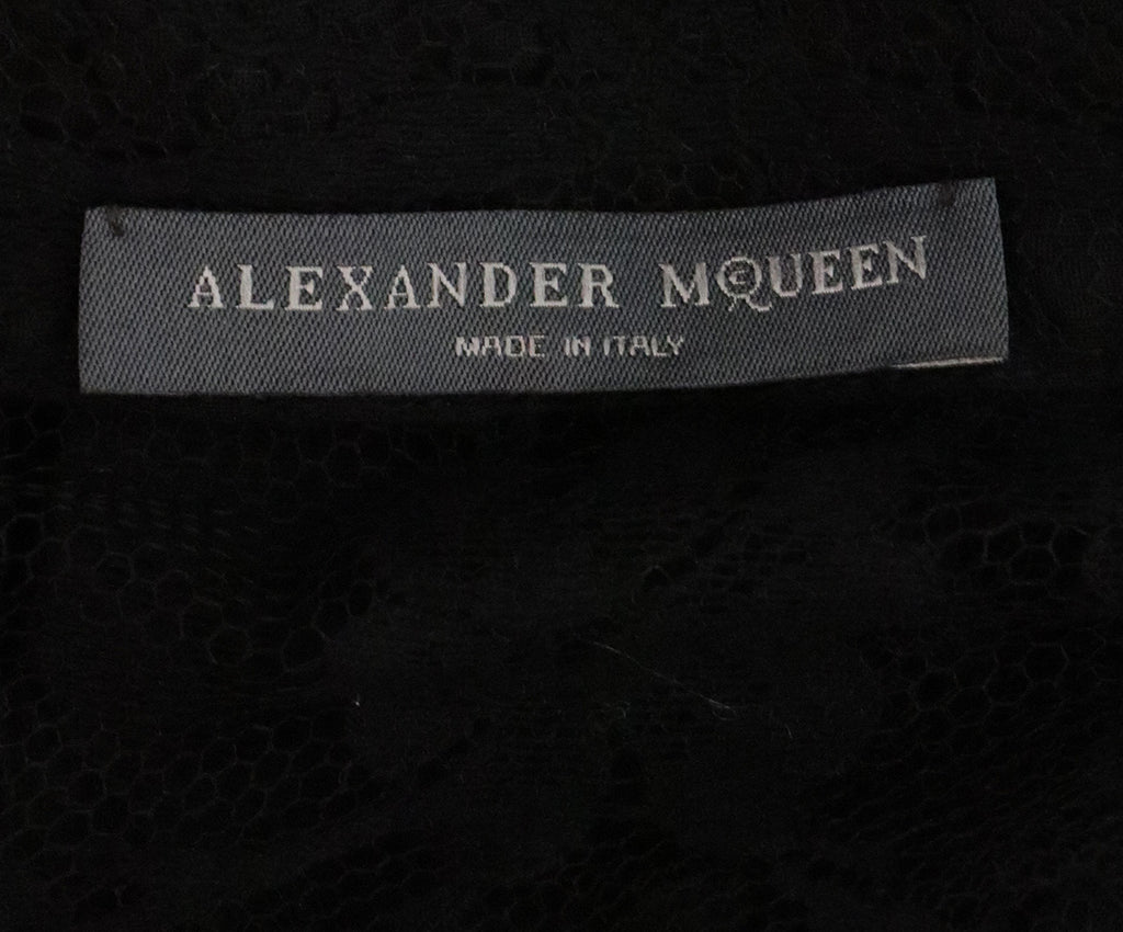 Alexander McQueen Black Lace Top 3