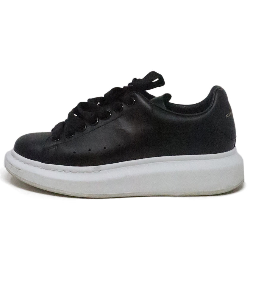 Alexander McQueen Black Leather Sneakers 1