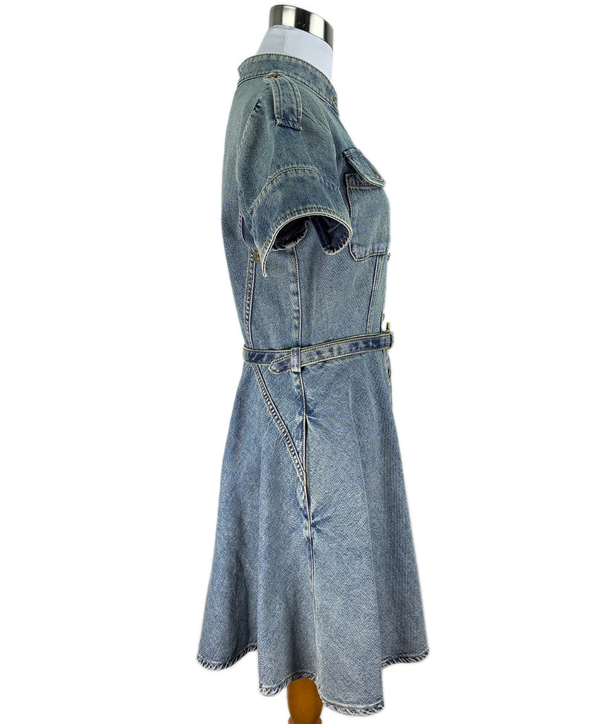Alexander McQueen Blue Denim dress W/Belt and W/Garment Bag sz 6 l  Michael's Luxury Consignment – Michael's Consignment NYC