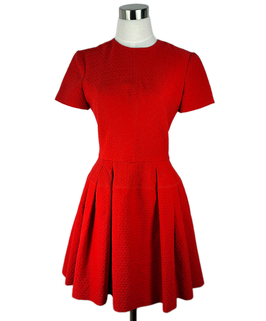 alexander mcqueen red dress hook-embellished Drape | Asymmetric draped dress in flame red viscose jersey Dress | Alexander McQueen |
