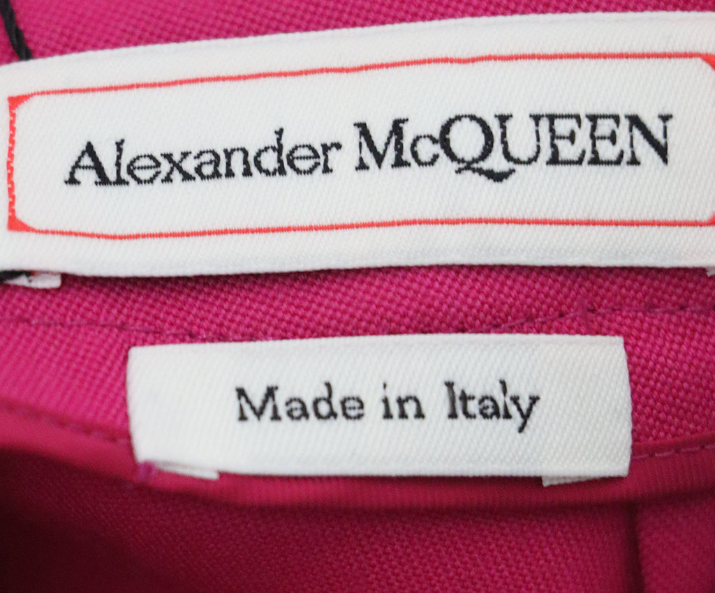 Alexander McQueen Pink Fuchsia Wool Pants 2