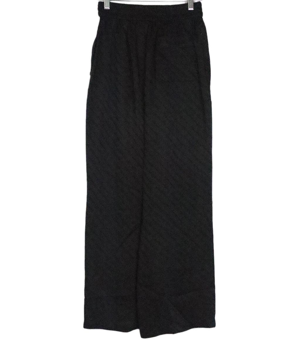 Black Viscose Pants