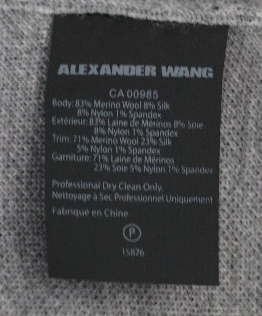 Alexander Wang Grey Wool Cardigan 4