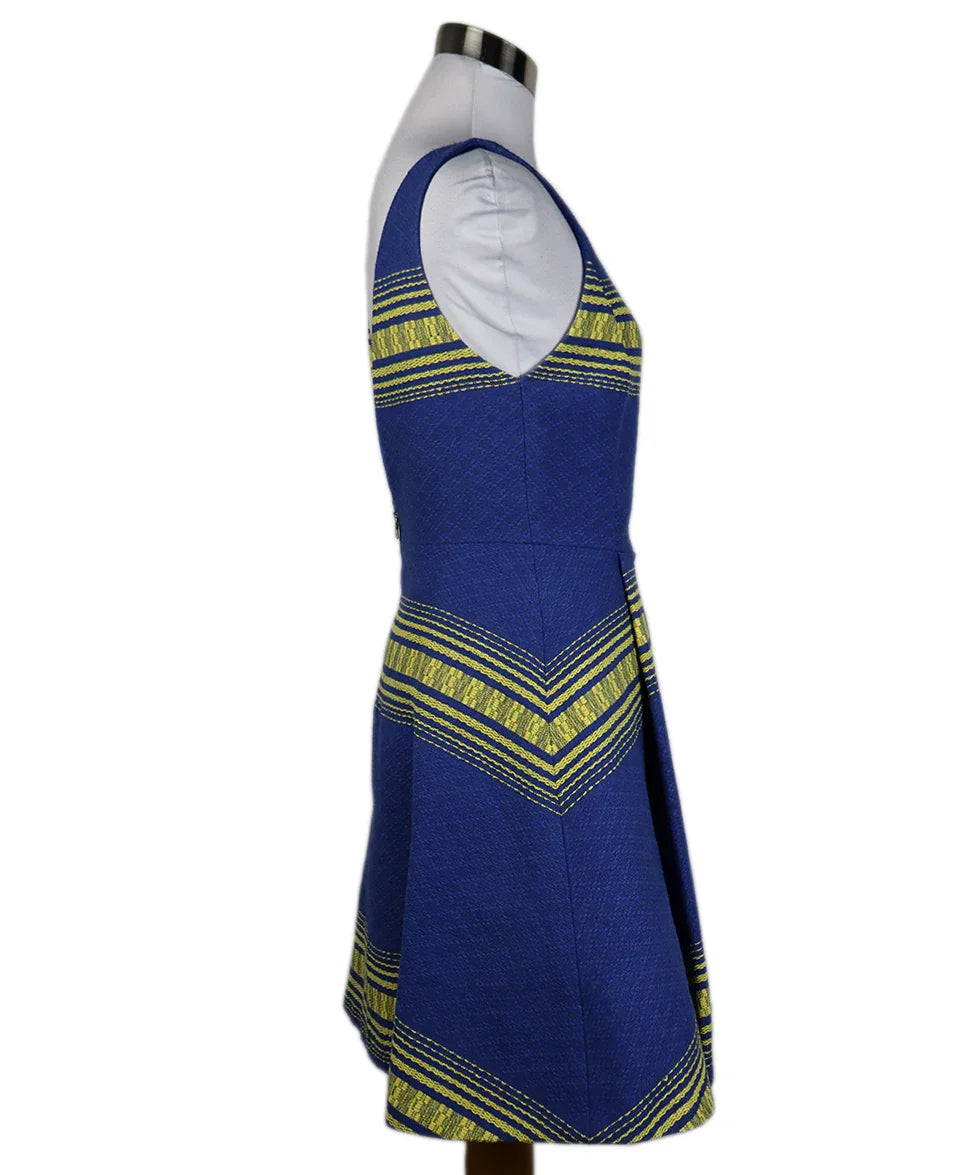 Alice + Olivia Blue and Yellow Cotton Stripes Sleeveless Dress sz 2 l Michael's Luxury Consignment – Michael's Consignment NYC Alice + Olivia Blue and Yellow Cotton Stripes Sleeveless Dress sz 2 l Michael's Luxury Consignment – Michael's Consignment NYC