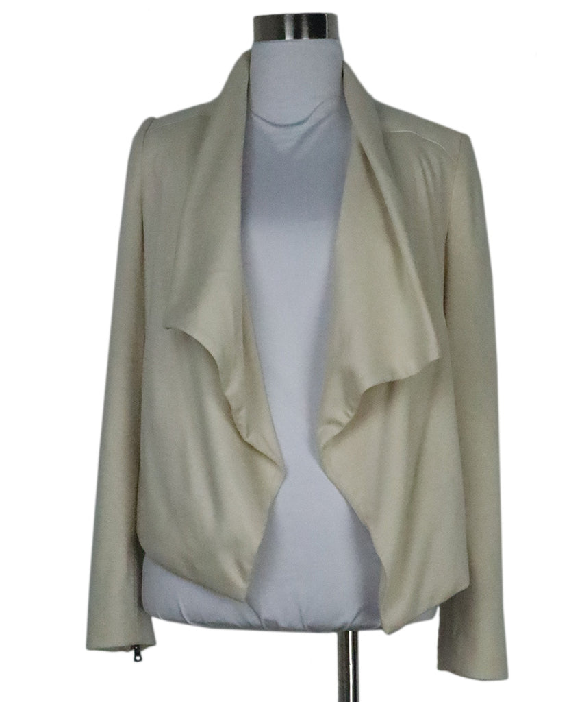 Alice + Olivia Beige Knit Blazer 