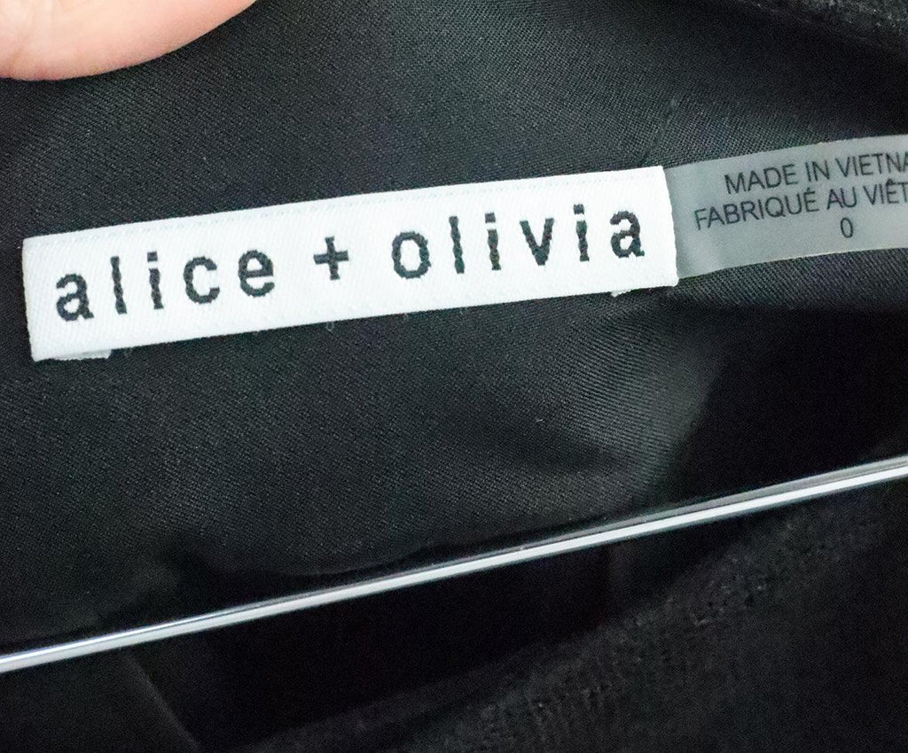 Alice + Olivia Black Metallic Pants 2