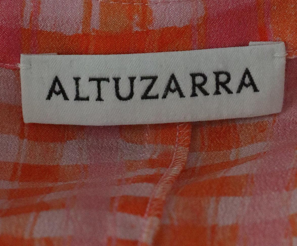 Altuzarra Orange & Pink Print Dress 3