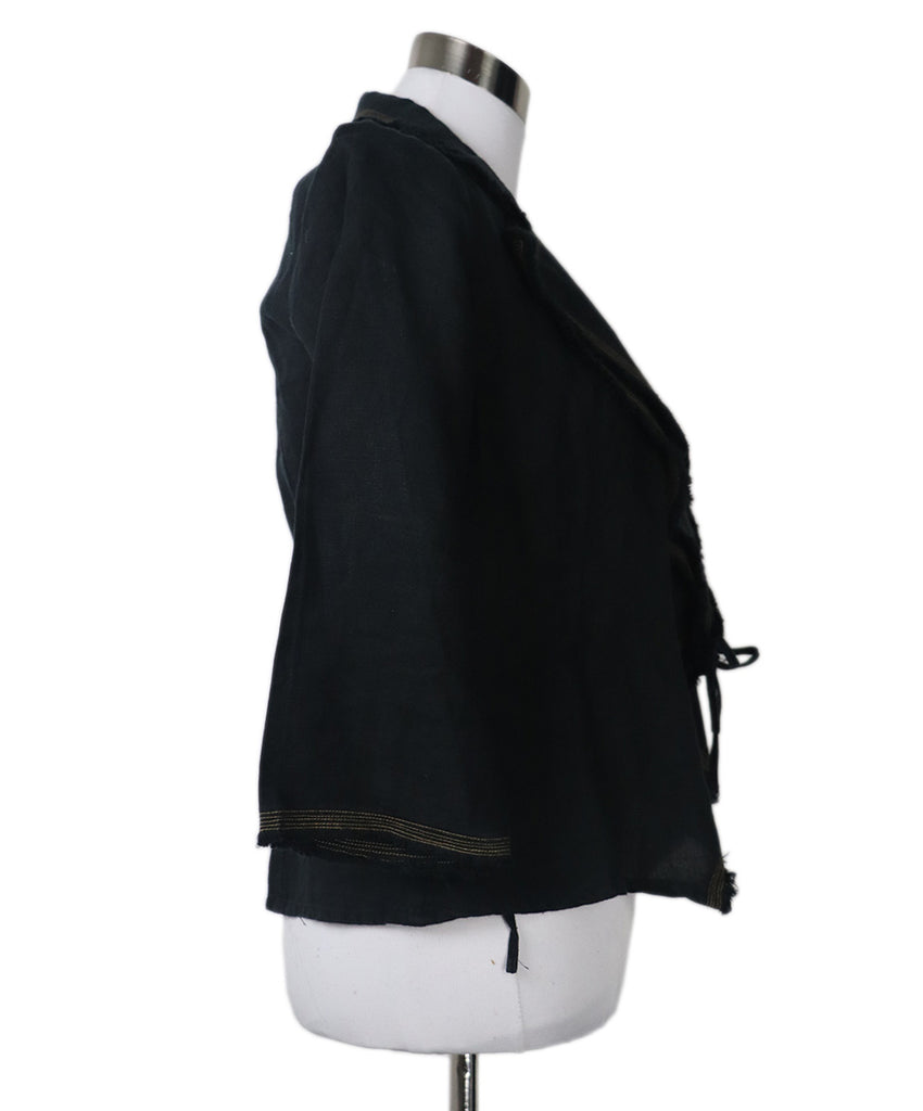 Anne Fontaine Navy Linen Jacket 1