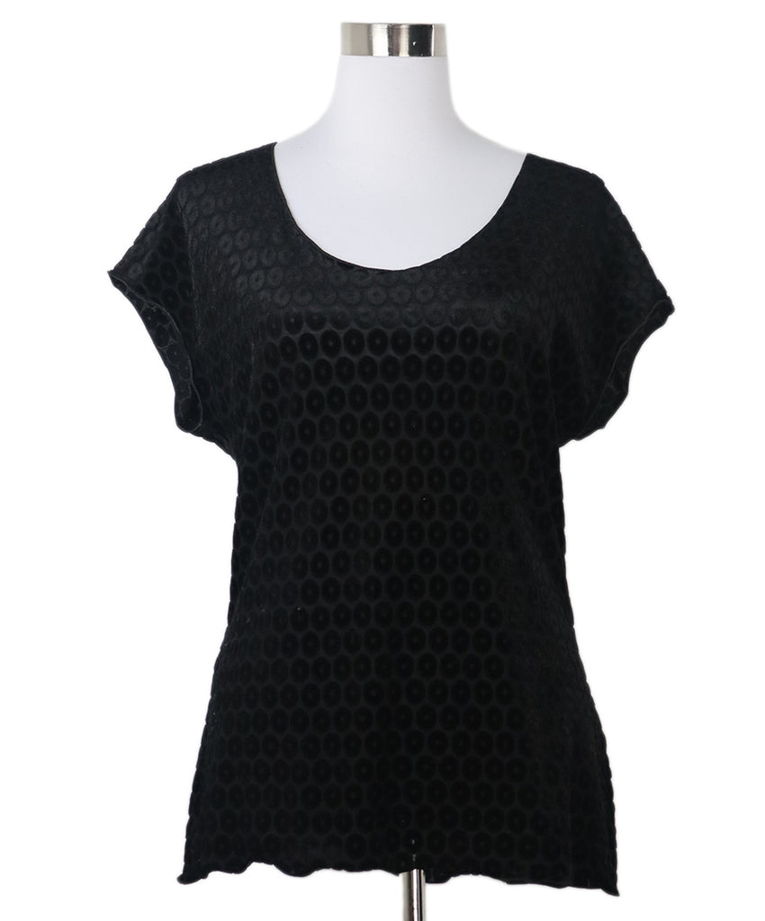 Armani Collezioni Black Velvet Top 