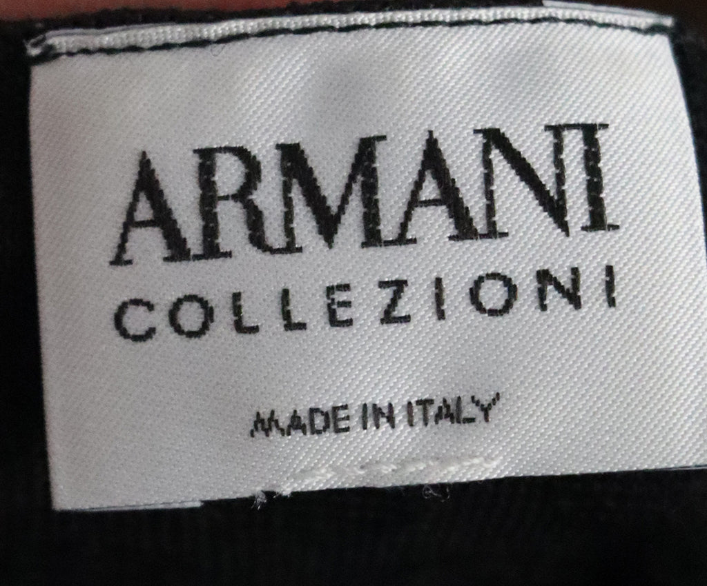 Armani Collezioni Black Velvet Top 3