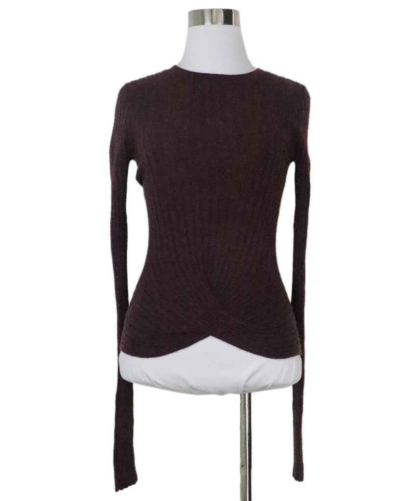 Autumn Burgundy Cashmere Sweater 