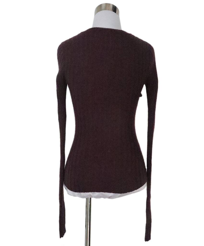 Autumn Burgundy Cashmere Sweater 2