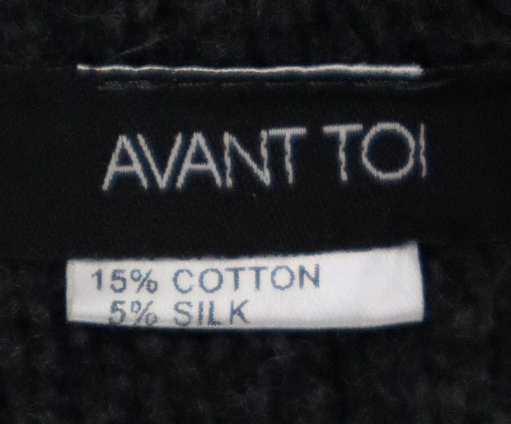 Avant Toi Charcoal Merino Wool Cardigan 3