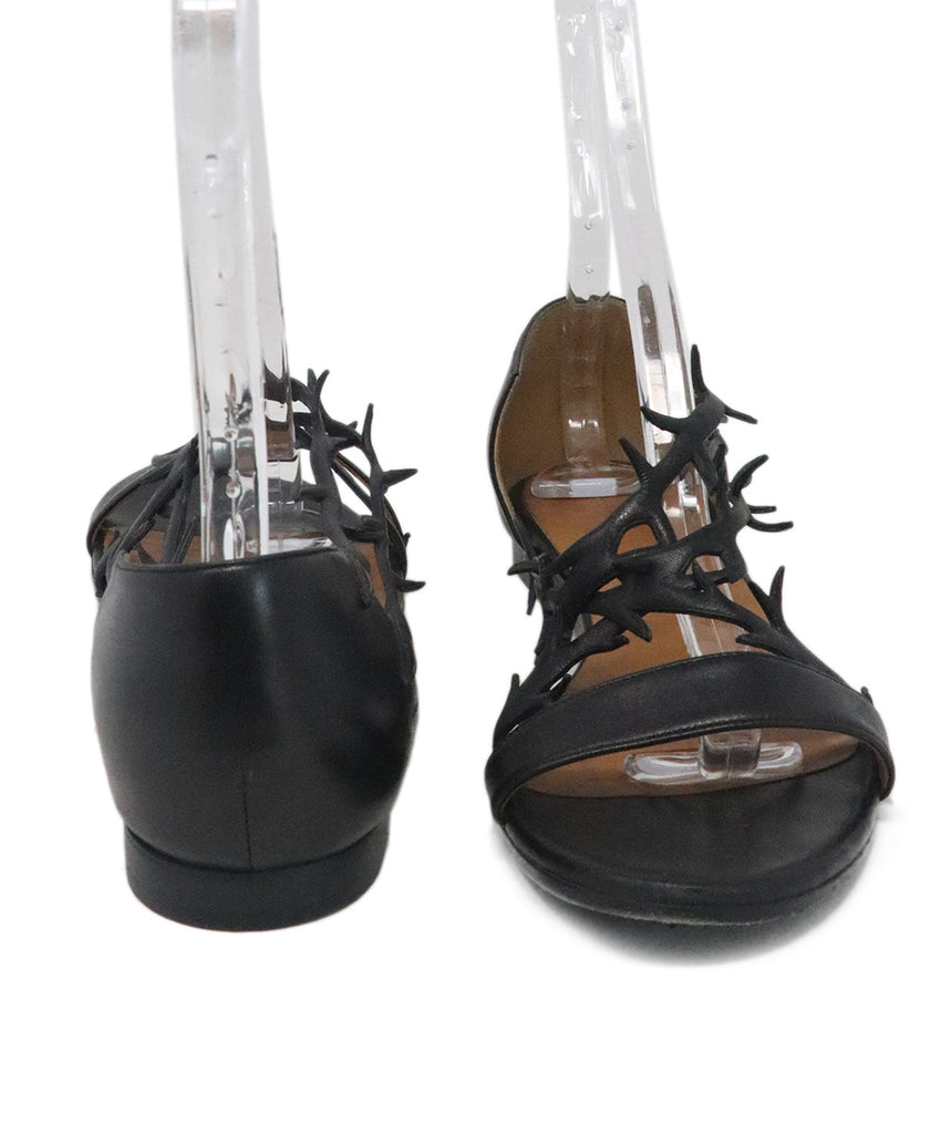 Balenciaga Black Leather Sandals 2