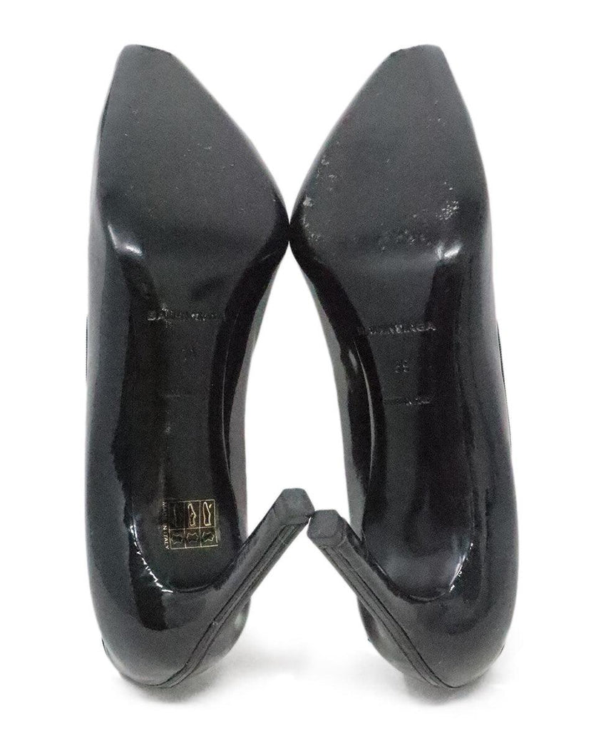 Balenciaga Black Patent Leather Bow Heels 4