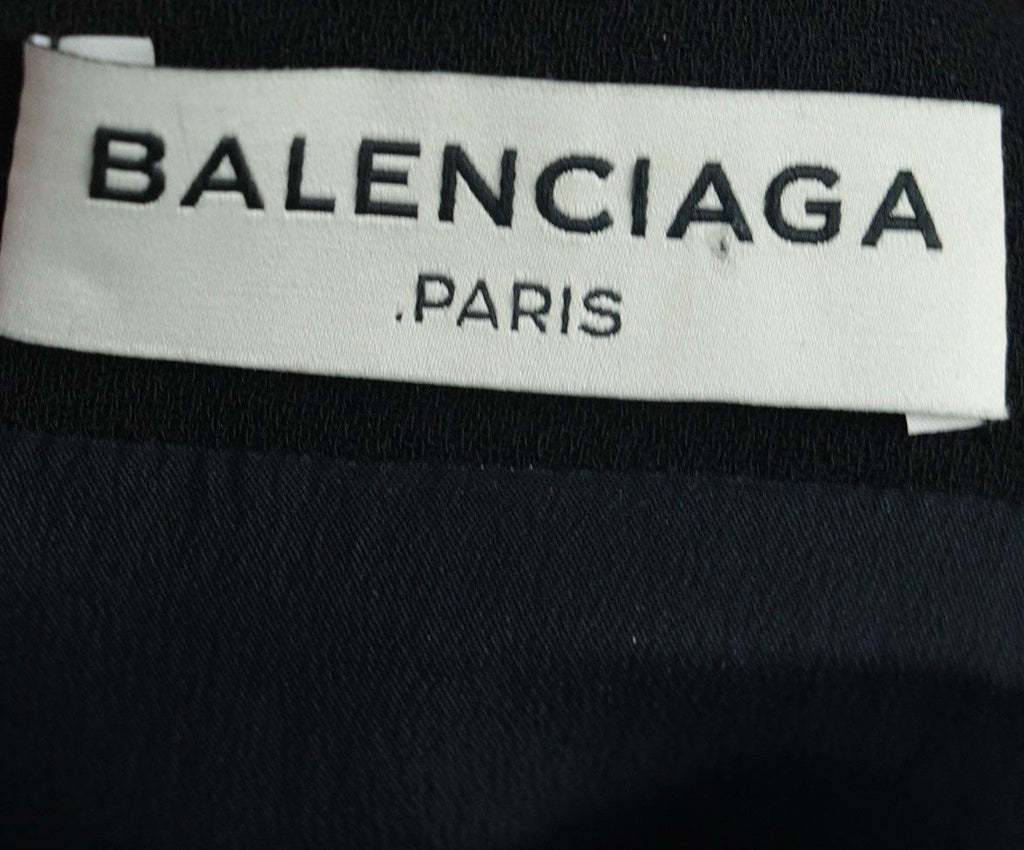 Balenciaga Navy & Black Satin Dress 3