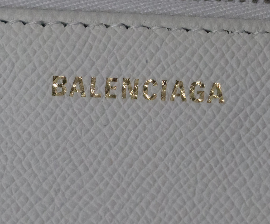 Balenciaga White Leather Handbag 4