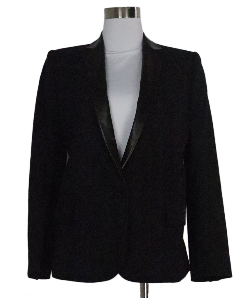 Balmain Black Wool Blazer 