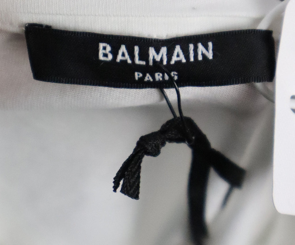 Balmain White & Black T-Shirt 3