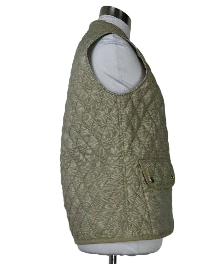 Belstaff Taupe & White Striped Vest 1