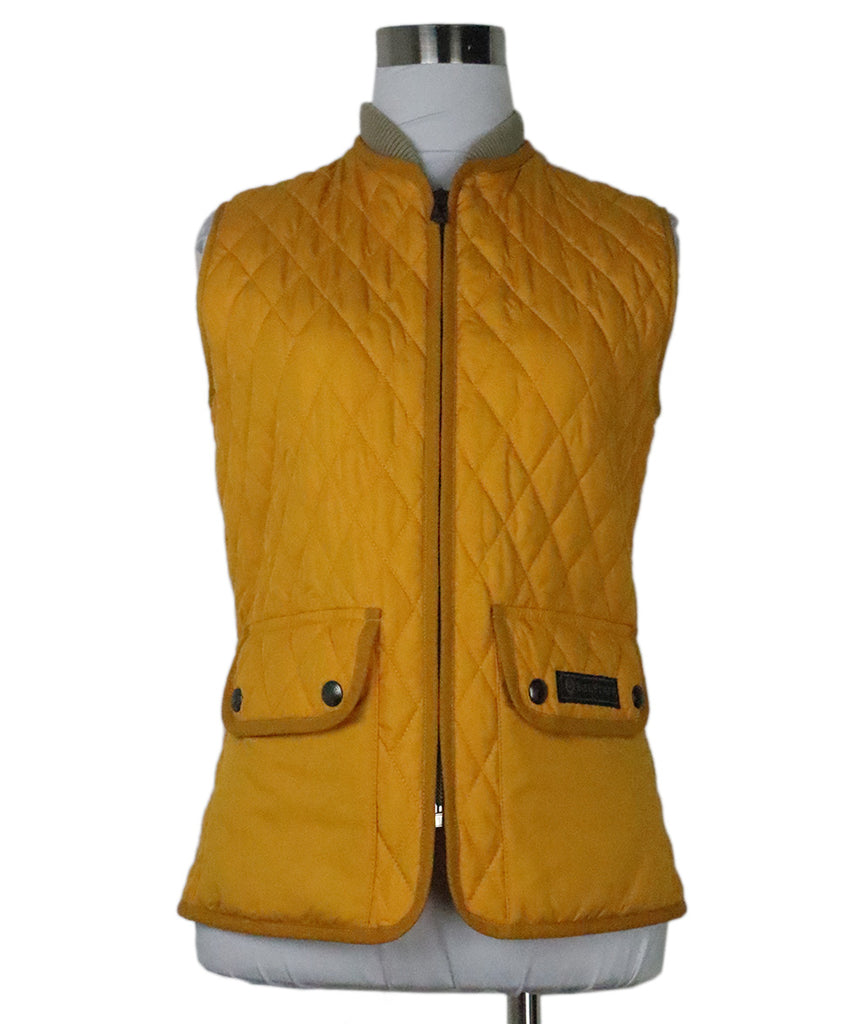 Belstaff Yellow Quilted Vest 