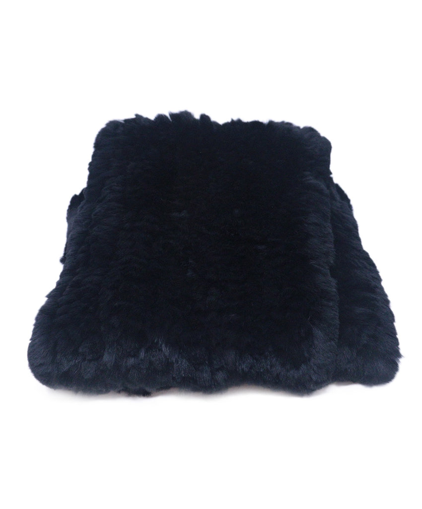 Black Rabbit Fur Scarf 1