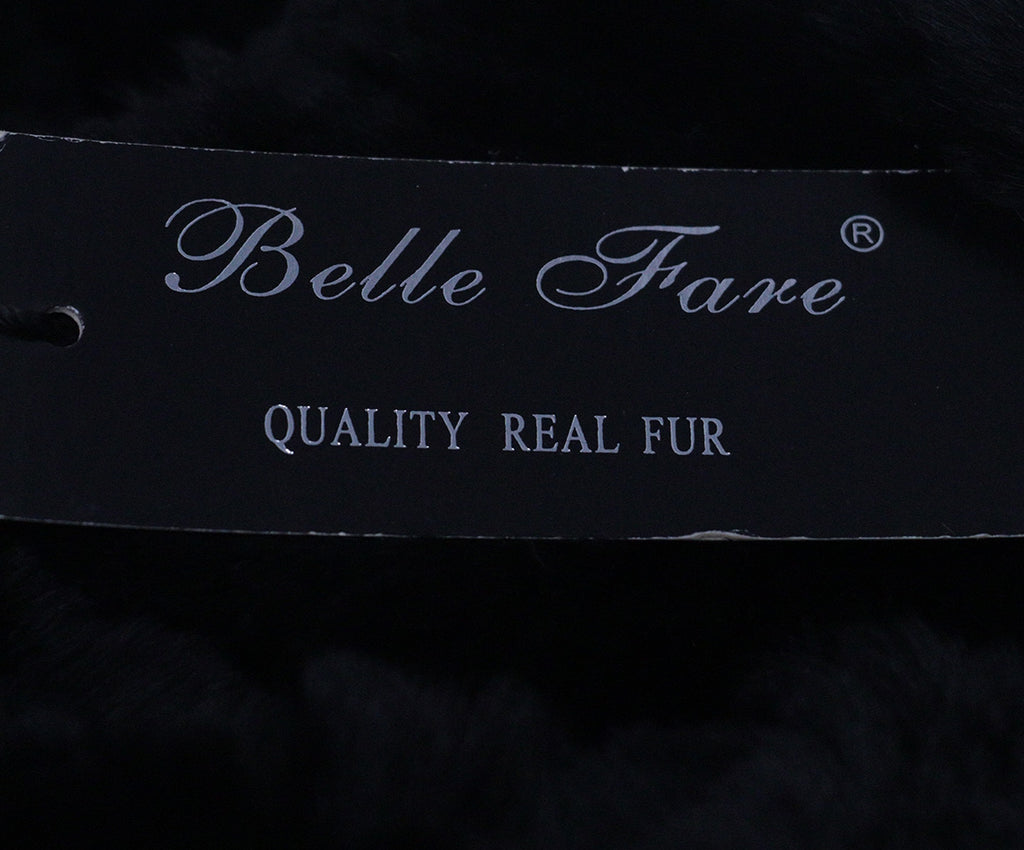 Black Rabbit Fur Scarf 3