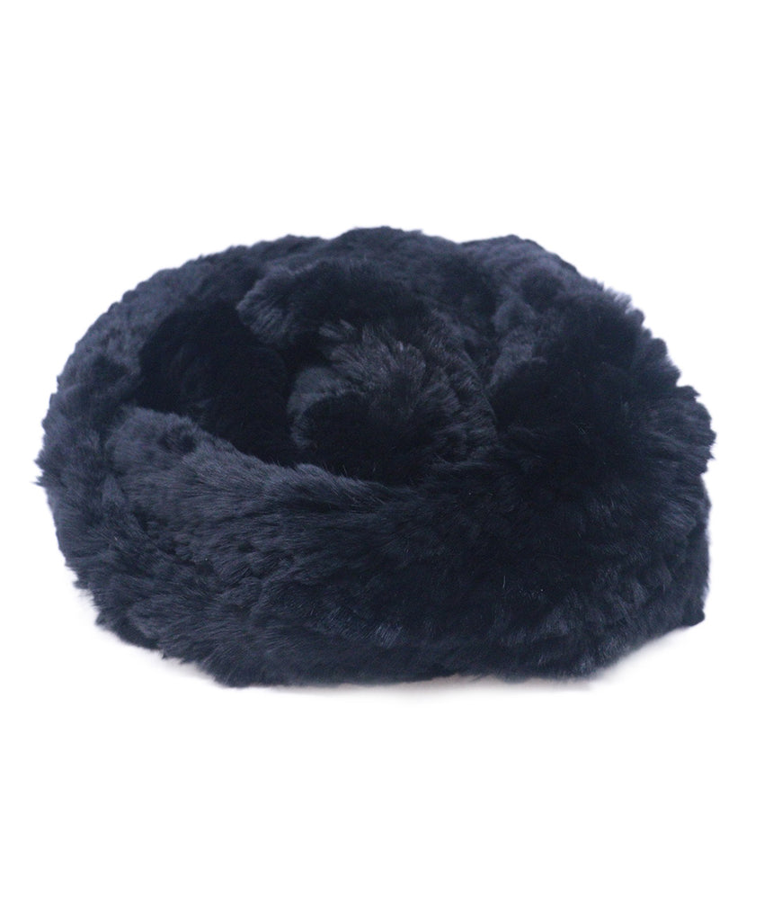 Black Rabbit Fur Scarf 2