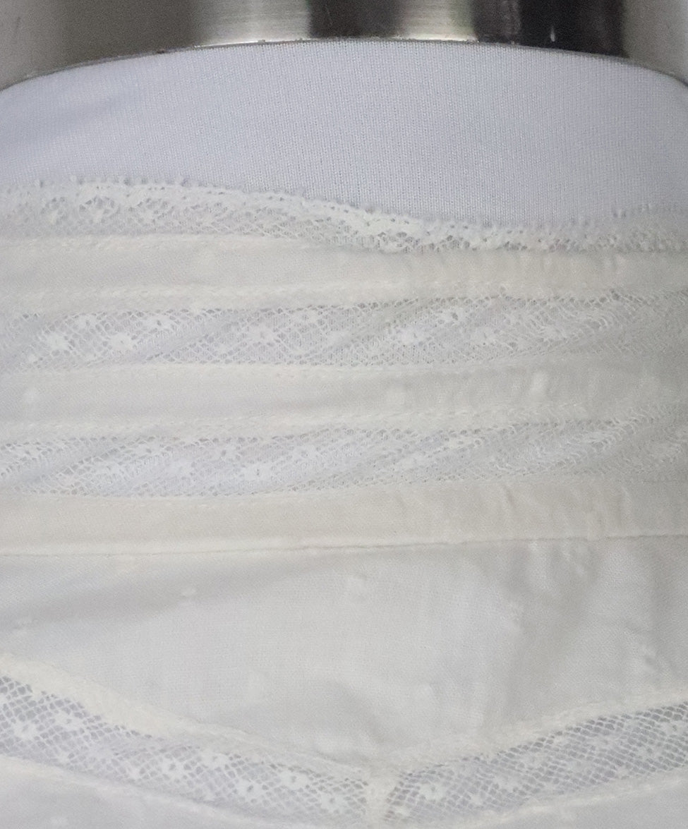 Bonpoint ruffle-collar cotton blouse - White