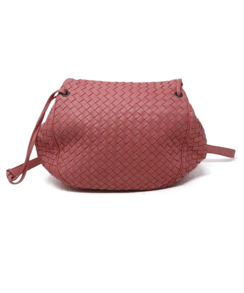 Bottega Veneta Pink Woven Leather Shoulder Bag 2