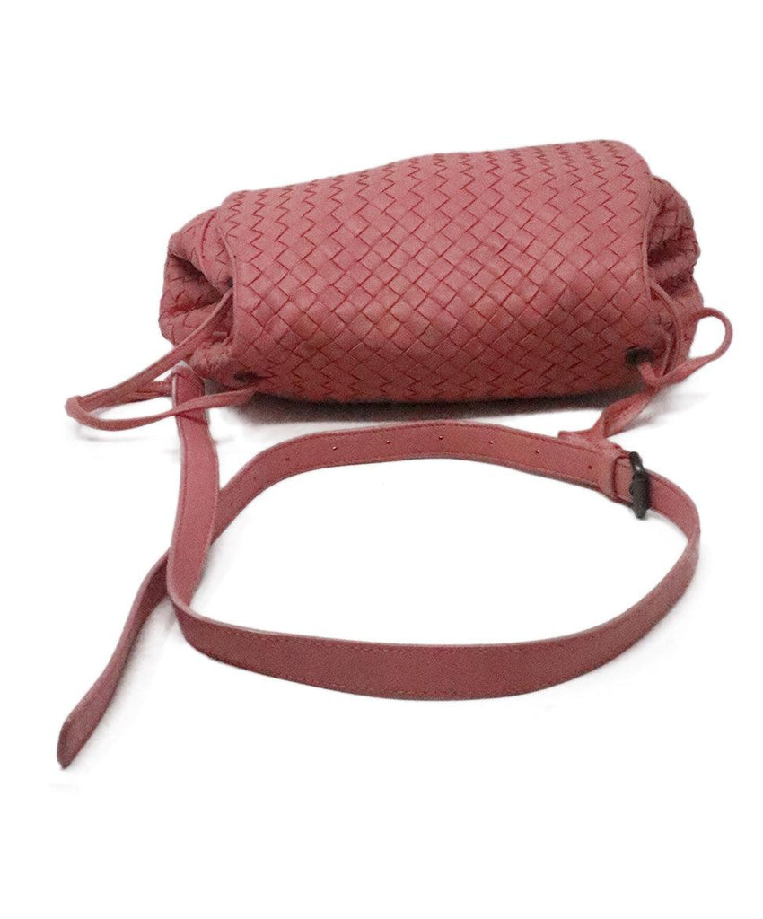 Bottega Veneta Pink Woven Leather Shoulder Bag 4