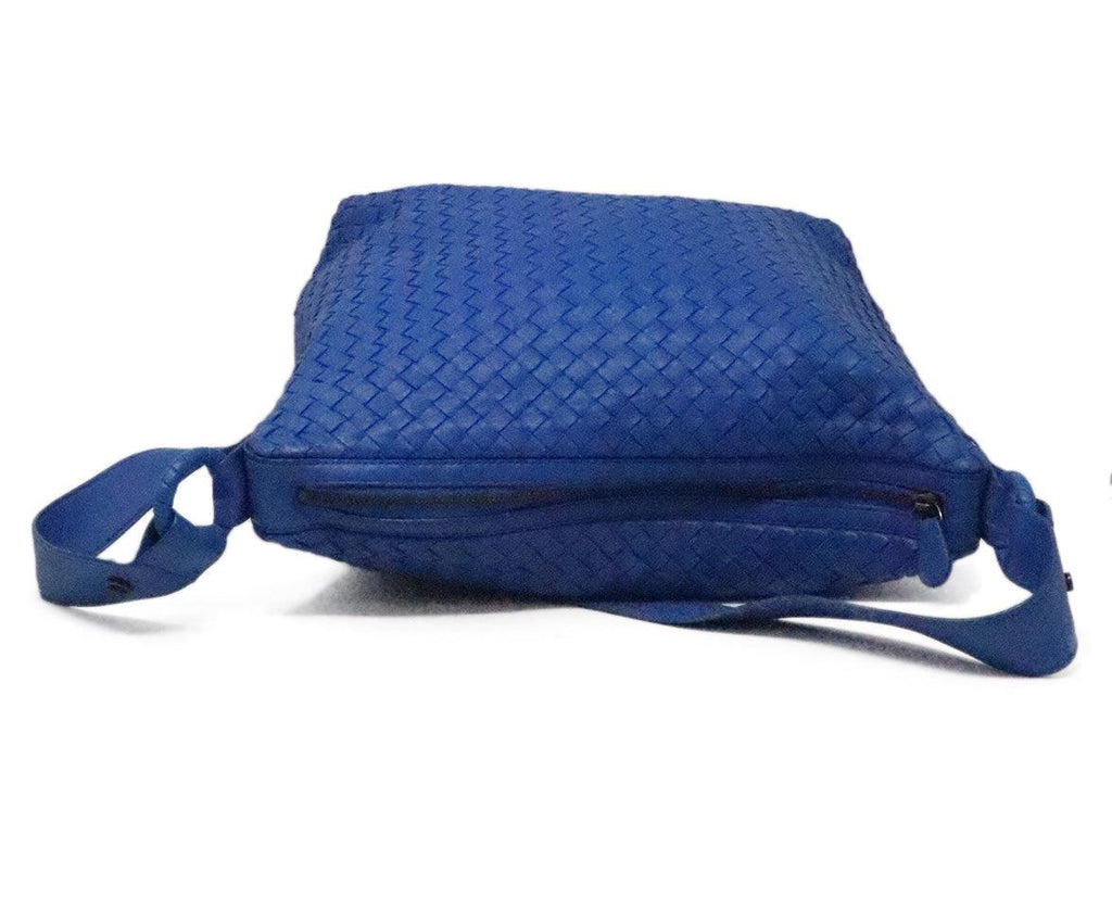 Bottega Veneta Royal Blue Woven Crossbody 4